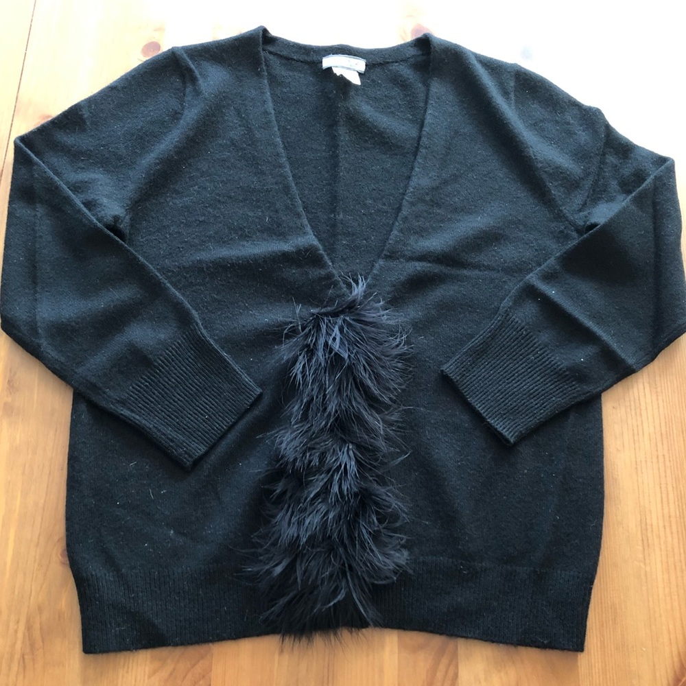 J.Crew cashmere feather cardigan